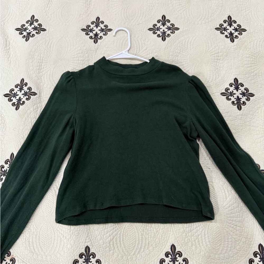Elie Tahari Forest Green Knit Top